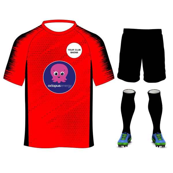 Plain Kit Red Black Thumbnail