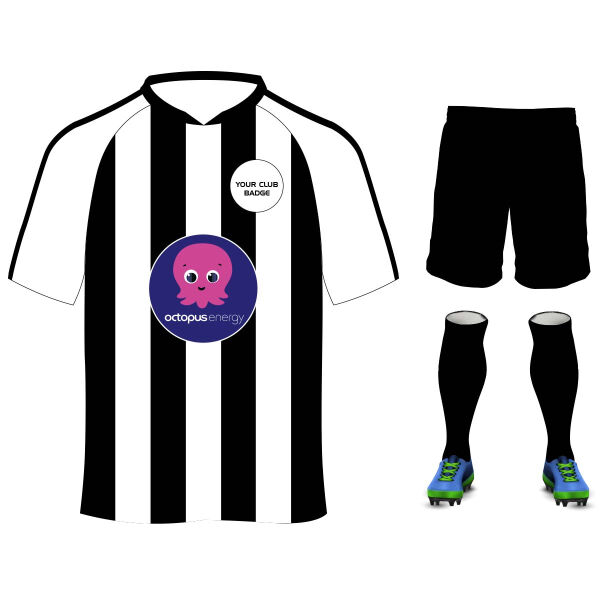 Striped Kit White Black Thumbnail